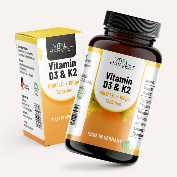 Vitamin D3 + K2 Tabletten 5.000 IE